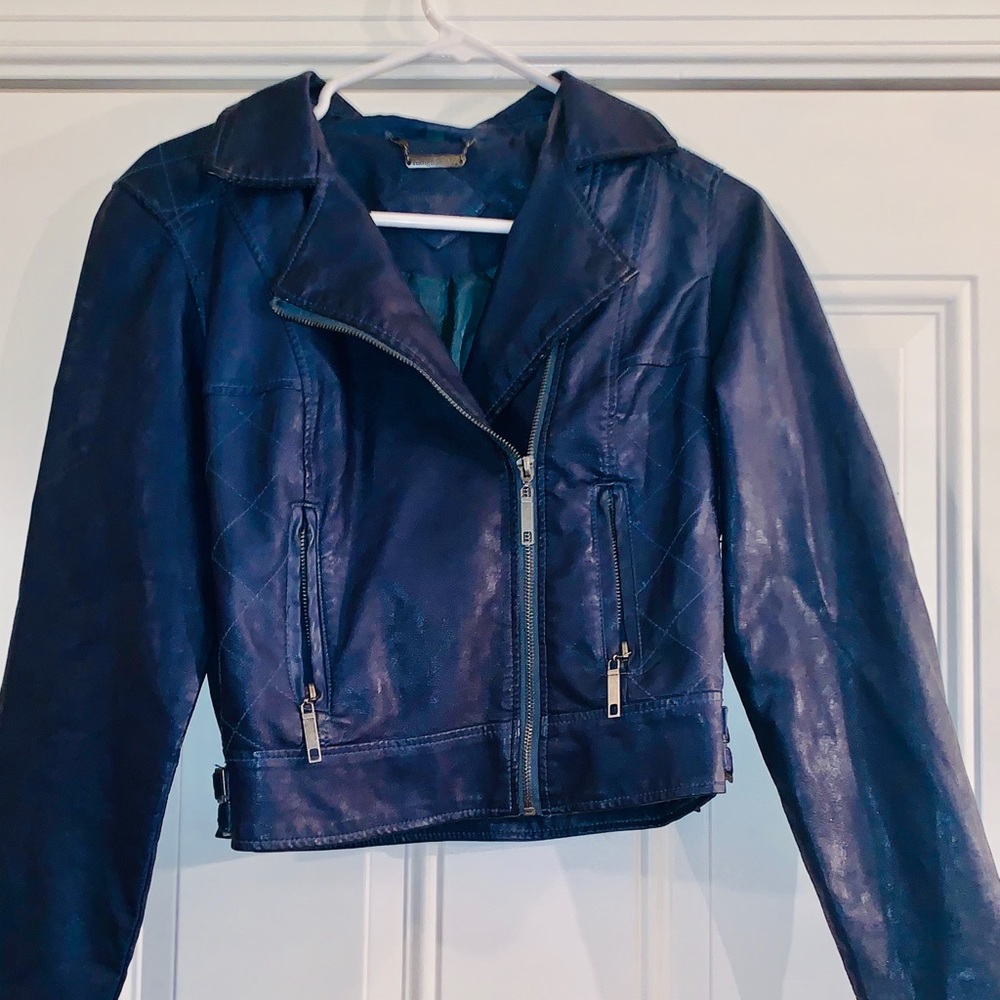 Faux leather jacket